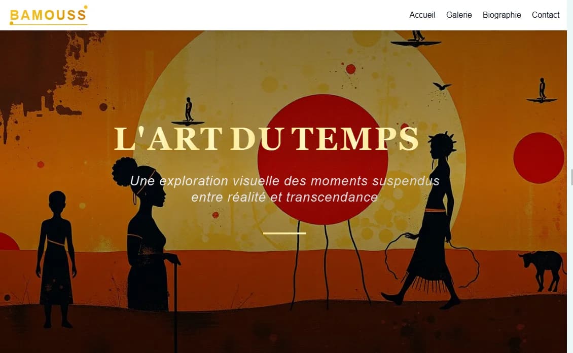 Site d'artiste contemporain Bamouss
