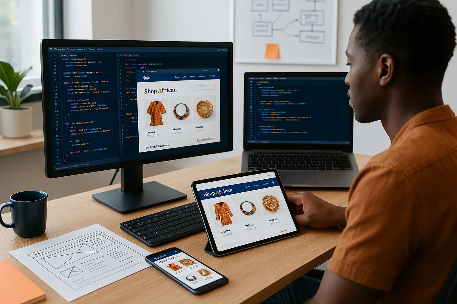 Développement web chez Africodlab